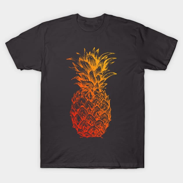 Pineapple Summer Flare T-Shirt by tsomid